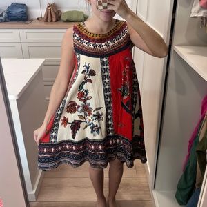 Anthropologie Maeve Cirque Swing Floral dress